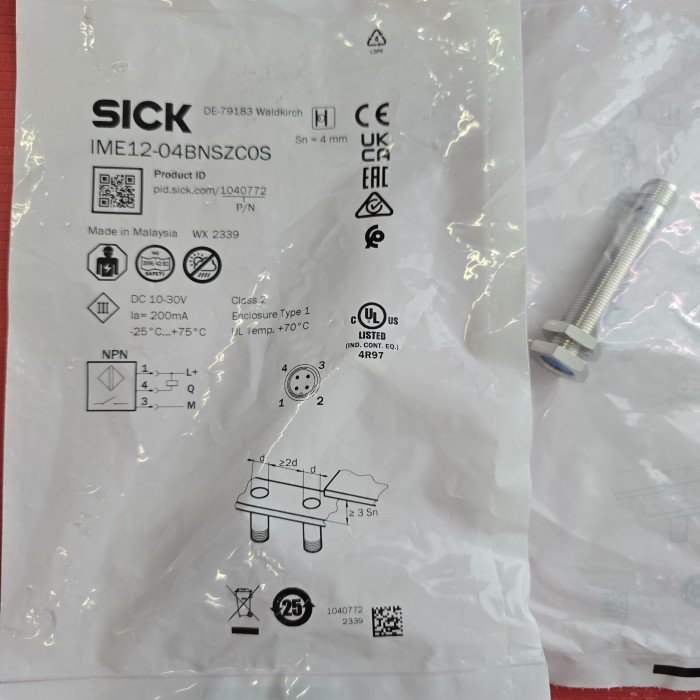 SICK IME12-04BNSZC0S (Part Number: 1040772) inductive proximity sensor