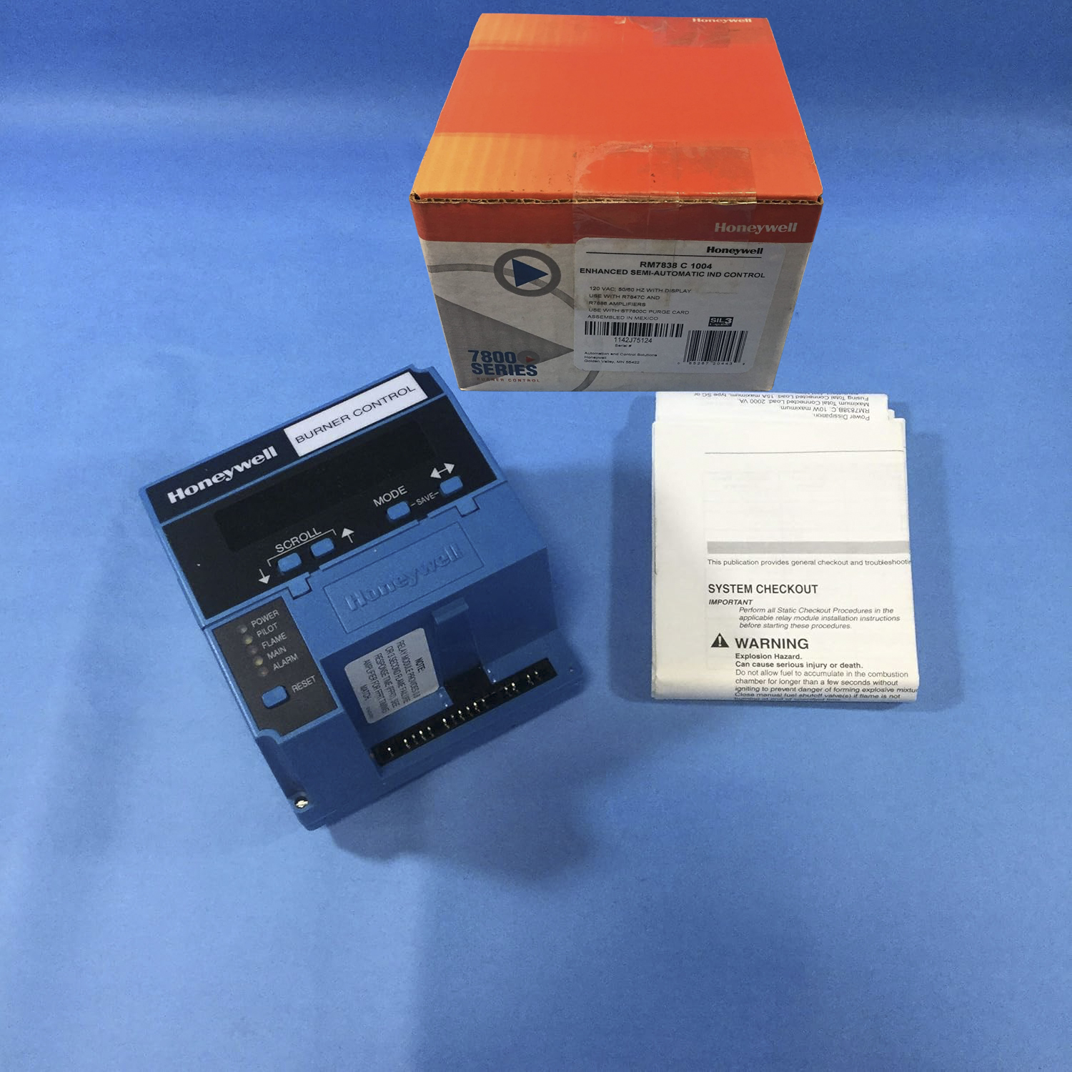 HONEYWELL RM7838C1004 microprocessor-based integrated burner